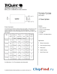 Datasheet TQ1303-1308 manufacturer TriQuint