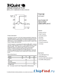 Datasheet TQ3132 manufacturer TriQuint