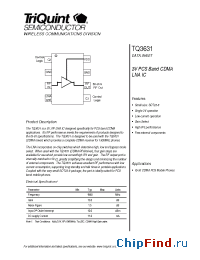 Datasheet TQ3631 manufacturer TriQuint