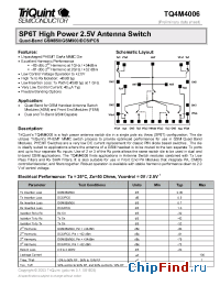 Datasheet TQ4M4006 manufacturer TriQuint