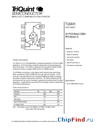 Datasheet TQ5631 manufacturer TriQuint