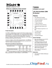 Datasheet TQ5638 manufacturer TriQuint