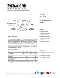 Datasheet TQ5M31 manufacturer TriQuint