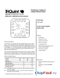 Datasheet TQ7135 manufacturer TriQuint