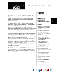 Datasheet TQ8223 manufacturer TriQuint