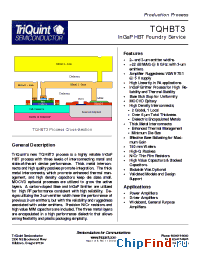 Datasheet TQHBT3 manufacturer TriQuint