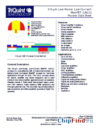 Datasheet TQHBTr21 manufacturer TriQuint