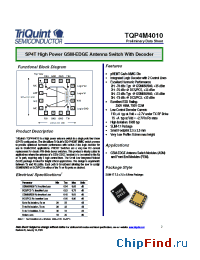 Datasheet TQP4M4010 manufacturer TriQuint