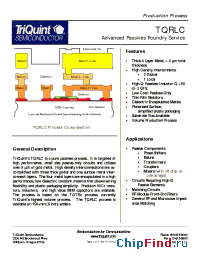 Datasheet TQRLCr21 manufacturer TriQuint