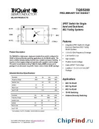 Datasheet TQS5200 manufacturer TriQuint