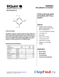 Datasheet TQS5201 manufacturer TriQuint