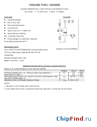 Datasheet 1N5348B manufacturer Transys 