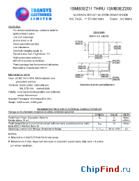 Datasheet 1SMB3EZ110 manufacturer Transys 