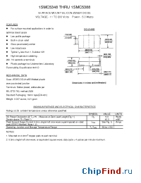Datasheet 1SMC5349 manufacturer Transys 