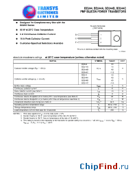 Datasheet BD244 manufacturer Transys 