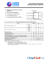 Datasheet BD246C manufacturer Transys 