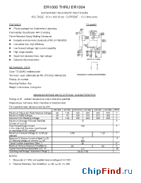 Datasheet ER1000 manufacturer Transys 