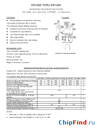 Datasheet ER1001 manufacturer Transys 