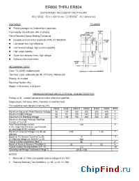 Datasheet ER801 manufacturer Transys 