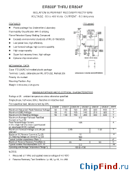Datasheet ER801AF manufacturer Transys 