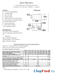 Datasheet ES1B manufacturer Transys 