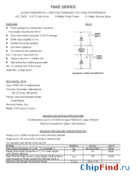 Datasheet P6KE160CA manufacturer Transys 