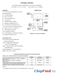 Datasheet P6SMBJ11C manufacturer Transys 