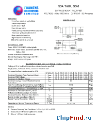 Datasheet S3D manufacturer Transys 