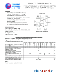 Datasheet SB1630DC manufacturer Transys 