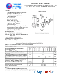 Datasheet SB330D manufacturer Transys 