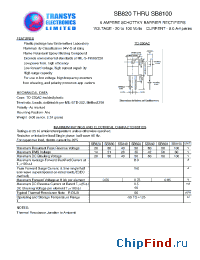 Datasheet SB830 manufacturer Transys 