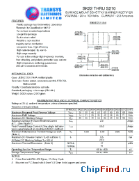 Datasheet SK22 manufacturer Transys 