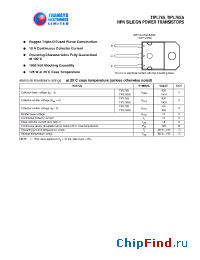 Datasheet TIPL765 manufacturer Transys 