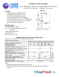 Datasheet UF302G manufacturer Transys 