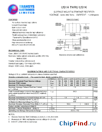 Datasheet US1G manufacturer Transys 