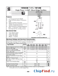 Datasheet 1W08M manufacturer TSC