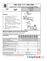 Datasheet DBL154G manufacturer TSC