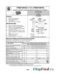 Datasheet FRAF1001G manufacturer TSC