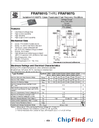 Datasheet FRAF801G manufacturer TSC
