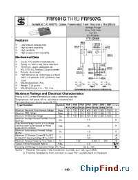 Datasheet FRF503G manufacturer TSC