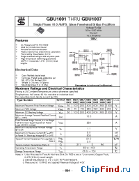 Datasheet GBU1002 manufacturer TSC