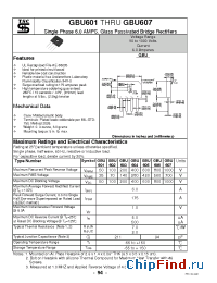 Datasheet GBU607 manufacturer TSC
