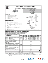 Datasheet GPA1607 manufacturer TSC