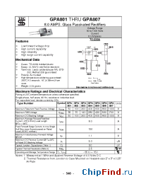 Datasheet GPA801 manufacturer TSC