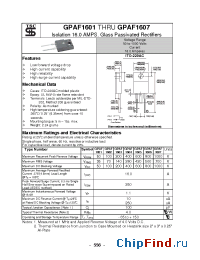 Datasheet GPAF1605 manufacturer TSC