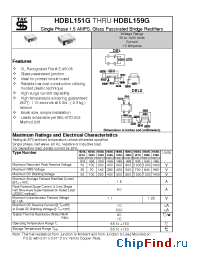 Datasheet HDBL155G manufacturer TSC