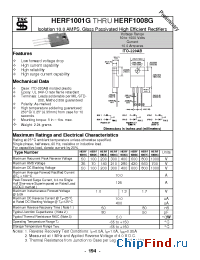 Datasheet HERF1002G manufacturer TSC