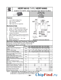 Datasheet HERF1601G manufacturer TSC