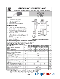 Datasheet HERF1605G manufacturer TSC