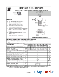 Datasheet KBP101G manufacturer TSC